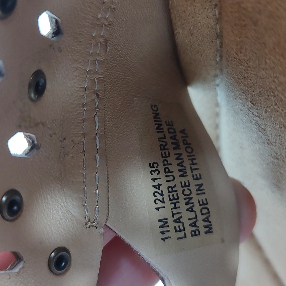 Array Shoes Open Toed Leather Toe Ring Sandals Sl… - image 6